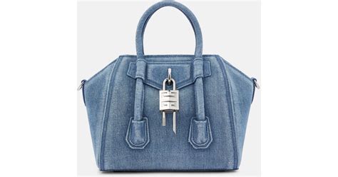 givenchy antigona look for less|mini antigona lock denim tote bag.